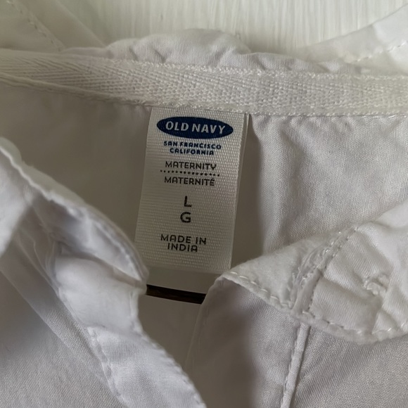 Maternity button up white blouse - Picture 2 of 6